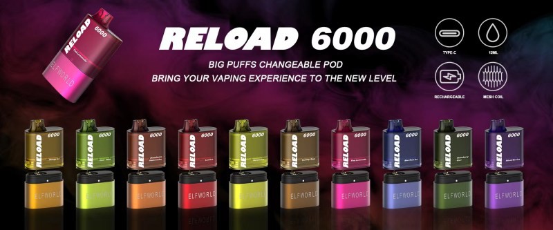 ELFWORLD RELOAD 6000 VAPE ELFWORLD RELOAD 6000 VAPE