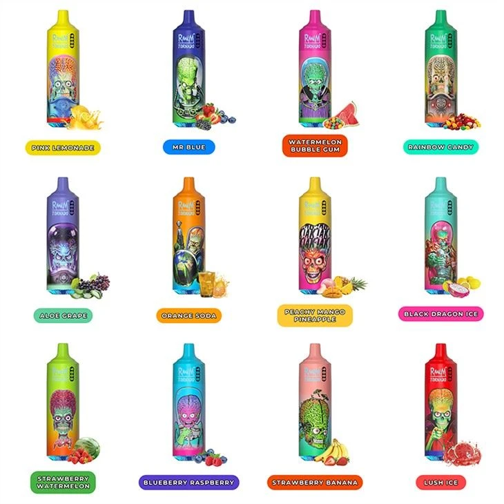 9000 Puffs Randm Tornado ühekordne vape