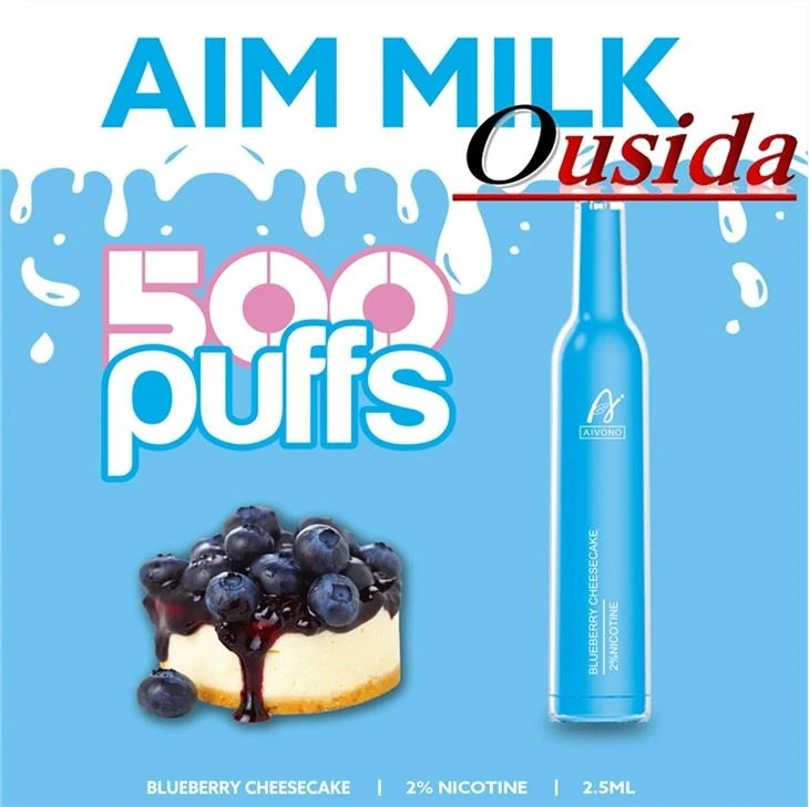 Aim Milk 500 Puffs elektroonilise sigareti ühekordselt kasutatav vapp