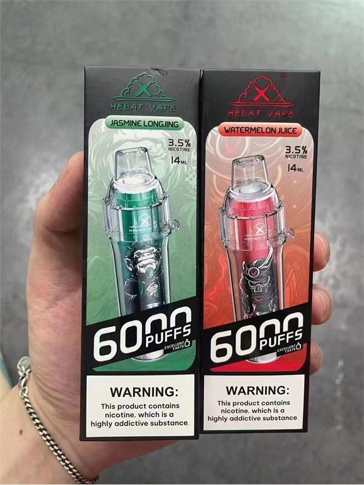 Hebat 6000 Puffs Boom ühekordselt kasutatav vape