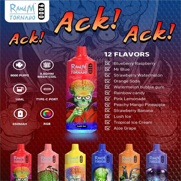 Randm 9000 Tornado ühekordne vape