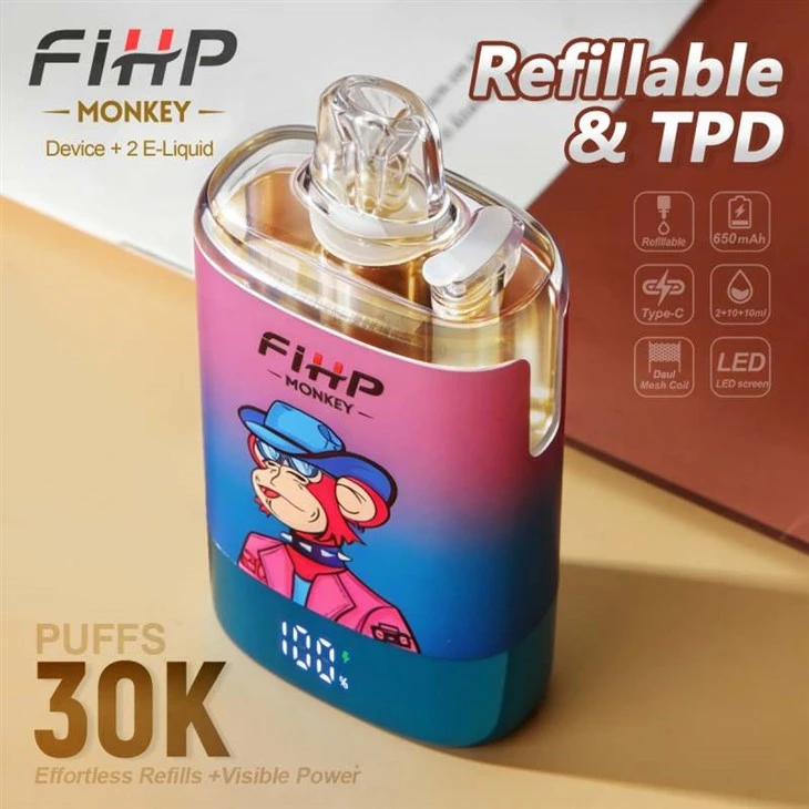 FIHP MONKEY 30K Puffs korduvtäidetav TPD