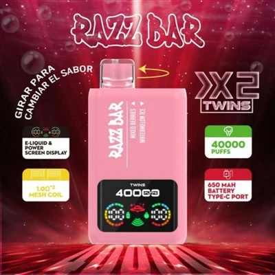 RAZZBAR 40K kahe maitsega