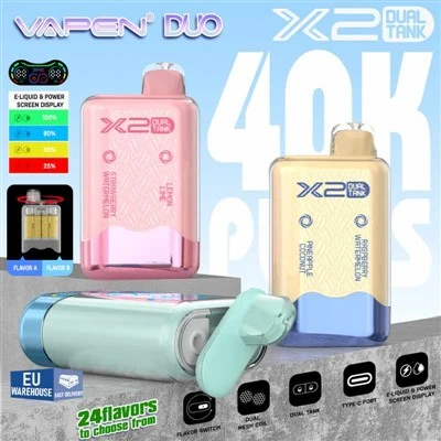 Vamen Duo 40000 Puffs kahesugused maitsed