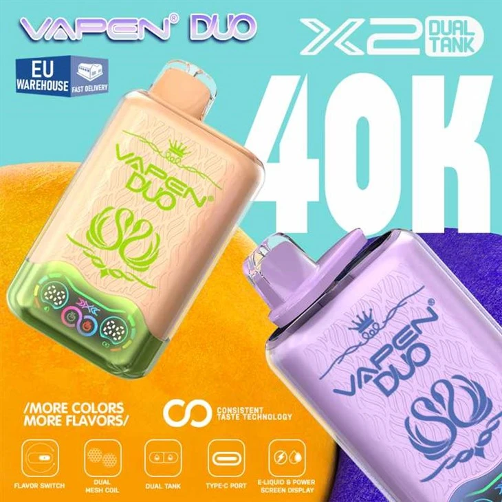 Vamen Duo 40000 Puffs topeltmaitsed